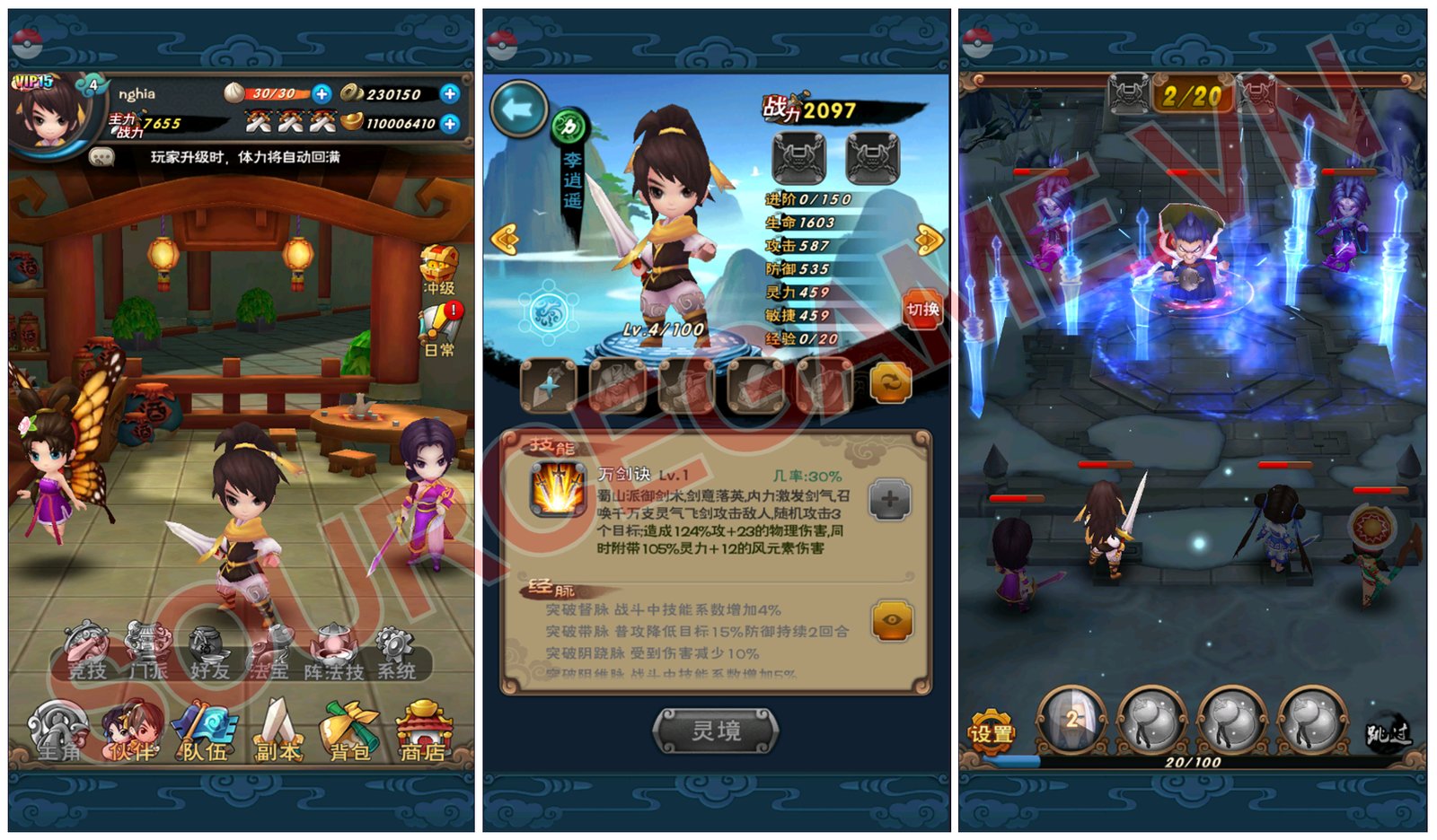 [MOBILE] MỘNG KIẾM TIÊN 3D - GAME THẺ TƯỚNG HIẾM