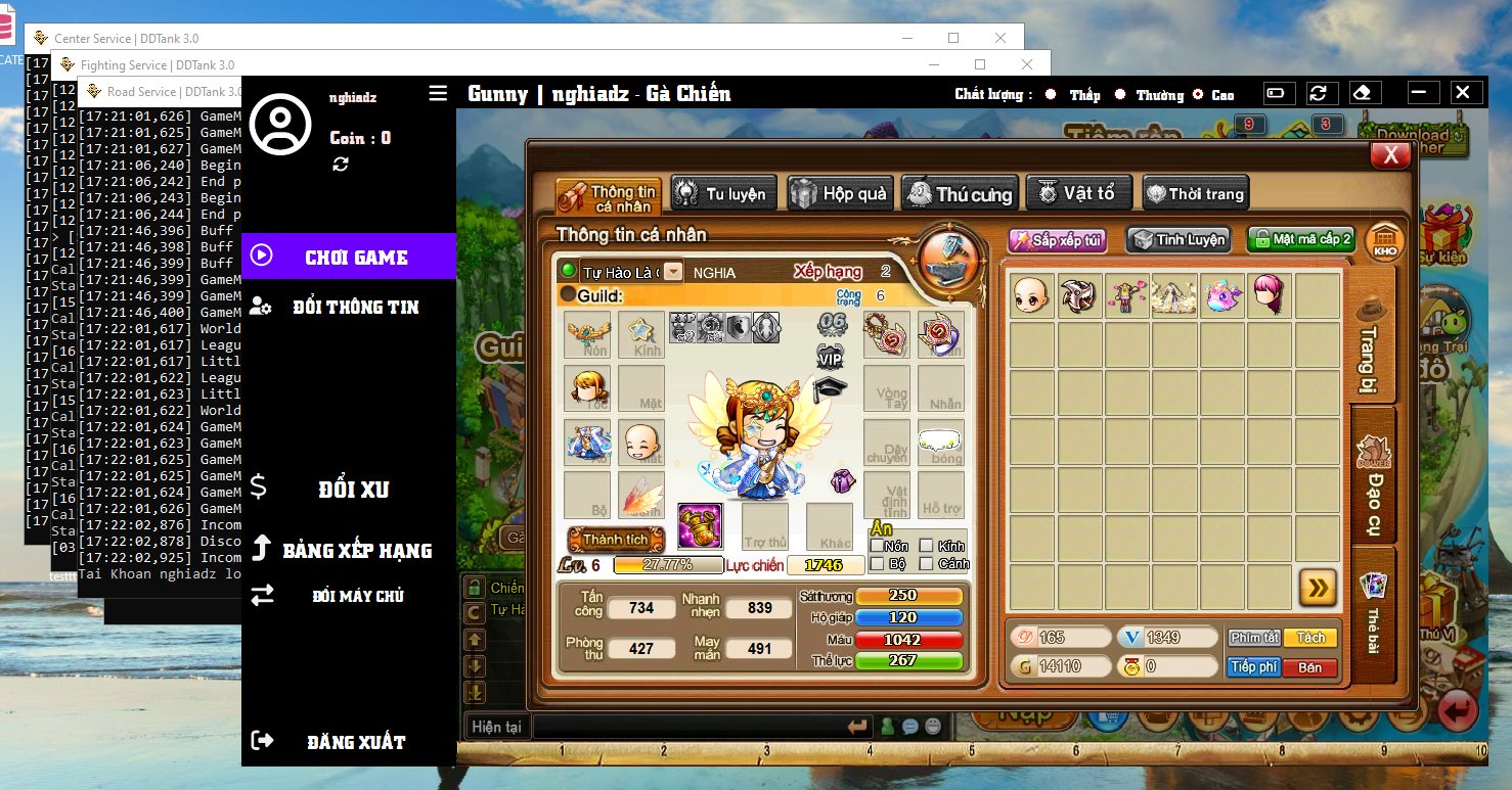 [PC] FULL SOURCE - GUNNY 3.0 - GAME BẮN SÚNG TỌA ĐỘ